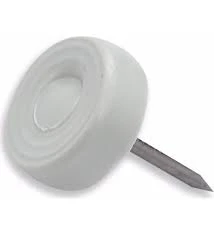 YALÇIN 30adet Çivili Masa Sandalye Zemin Koruyucu Beyaz Plastik Ayak 16mm ürün görseli 1