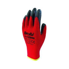 Beybi Nitril Pmk Pn5 Kırmzı Siyah 9 Beden Iş Eldiveni (12 Li Paket) ürün görseli 1