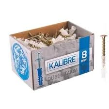 Kalibre Made Dübel 8 Mm Vida Dübel Takımı 100 Adet ürün görseli 1