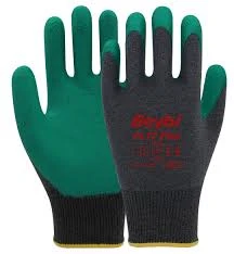 Beybi Pl17 Flex Polyester Örme Yeşil Lateks Kaplı Camcı Iş Eldiveni ürün görseli 1