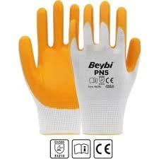 Beybi Pn5 Sarı Iş Eldiveni 12'li 10 Beden ürün görseli 1