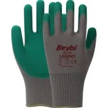 Beybi Pl17 Flex 10 Beden Siyah Polyesyter Likralı Ipten Örülmüş Lateks Kaplı 12li Paket (3131x) ürün görseli 1