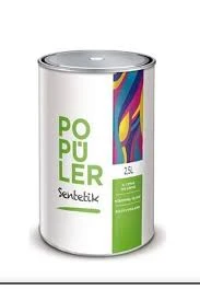 Polisan popüler sentetik yağlı boya siyah 0,75 kg ürün görseli 1