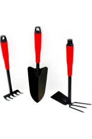 ÇEÇEN HOME Mini Hobi Metal Bahçe Seti Tırmık Çapa Kazma Kürek 3lü Bahçıvan Çiçek Bakım Seti ürün görseli 1
