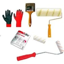 Doğuş Fırça Boyacı Seti 10cm Parmak Rulo + 20cm Saten Rulo + No3 Kestirme Fırça + Örtü ürün görseli 1