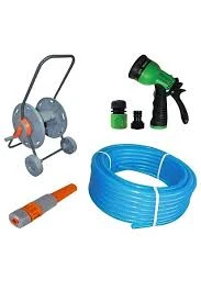 Üzümcü Bahçe Hortum Seti Tekerli Hortum Arabası +fıskiye Seti +ayarlı Lens+ 20 Metre Kaliteli Hortum ürün görseli 1
