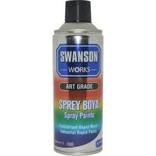 SWANSON Siyah Sprey Boya 400ml ürün görseli 1