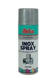 Akfix Inox Sprey Boya Inox Buzdolabı Fırın Boyası 400ml ürün görseli 1