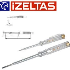 İzeltaş İzeltaş 4550 Elektrik Kontrol Kalemi Düz Kısa 135mm ürün görseli 1