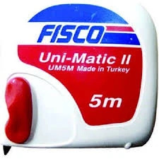Fisco Çelik Şerit Metre 5 Mt. Sarı Şeritli ürün görseli 1