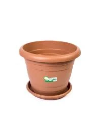 Hak Plastik 6 No Antik Saksı 21 Lt Modern Saksı Tabaklı ürün görseli 1