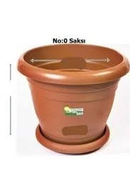 Hak Plastik 2'li Antik Saksı No:1 Çiçek Saksısı ürün görseli 1