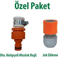 Üzümcü Oto.Kelepçeli Musluk Bağlantı. Kod:128 ve 1/2" Jak Ekleme Kod:180 ürün görseli 1