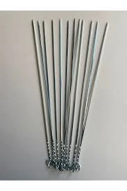 EYMHOME 12 adet Kare Ciğer Şişi 50 cm , Et Mangal Şiş (uzunluk 50 cm , Kalınlık 3 mm) ürün görseli 1