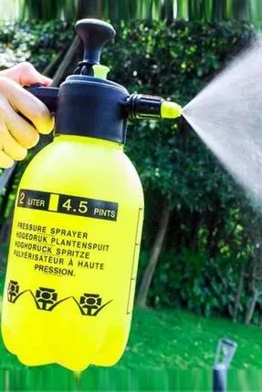 Mekanik Su Ilaç Dezenfektan Pompası Sıvı Fısfıs Ilaçlama Spreyi Sarı 2 Lt ürün görseli 1