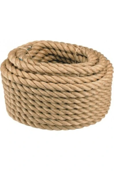 16 mm Jüt Halat Kendir Urgan Halat Ip 20 Metre Dekoratif Halat ürün görseli 1
