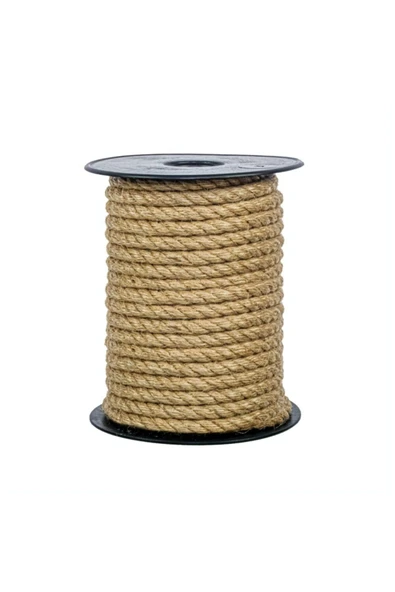 Gereksiz Şeyler 6 mm Jüt Halat Kendir Urgan Halat İp ürün görseli 1