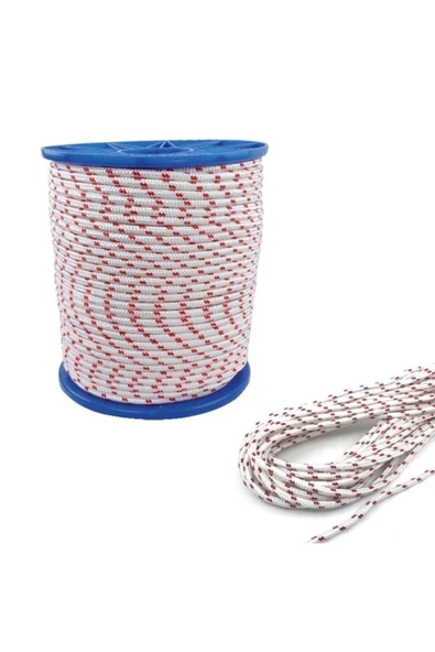 ZUBİZUBİ 10 Metre Iskota Halat Gemici Dağcı Denizci Ipi Polyester (6 Mm) ürün görseli 1