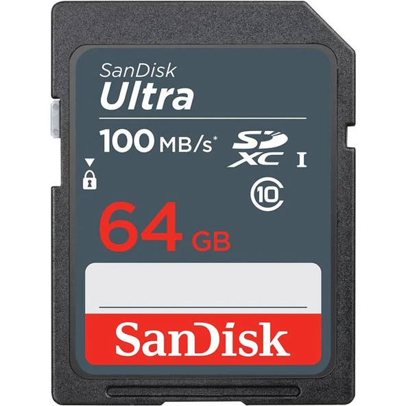 Sandisk SDSDUNR-064G-GN3IN Ultra SDHC kart ve SDXC kart 64 GB ürün görseli 1