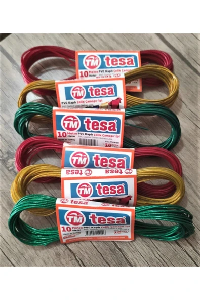 Tesa Çelik Çamaşır Ipi 6'lı 10 Mt X 6 Ad ürün görseli 1
