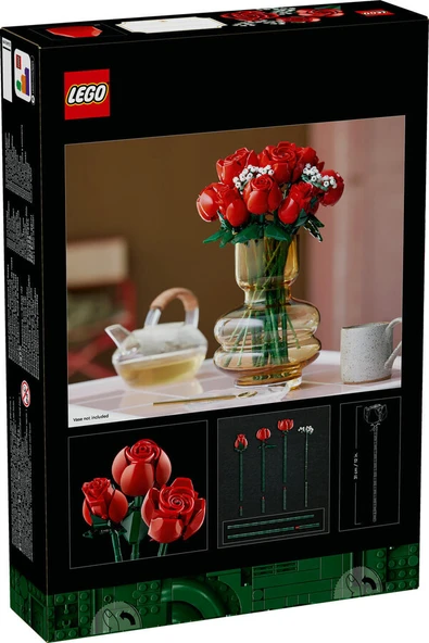 LEGO-10328 Botanicals Gül Buketi - Resim 7