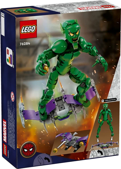 LEGO-76284 Marvel Green Goblin Yapım Figürü - Resim 13