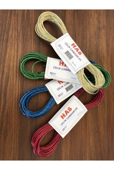 Özgür Plastik Çelik Çamaşır Ipi 10 Metre 1 Adet ürün görseli 1