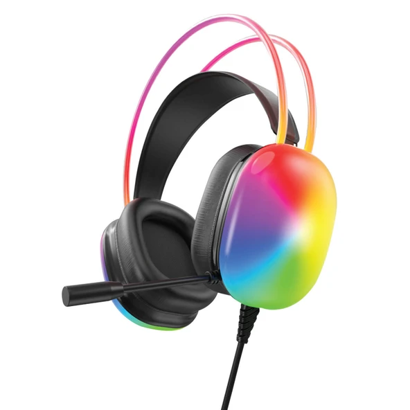Polosmart  Pgm34 Gaming Oyuncu Kulaklığı Hareketli Mikrofon Siyah ürün görseli 1