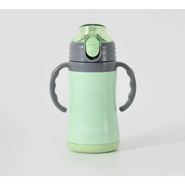 PENGUEN 3048 BİBERON TERMOS YEŞİL ÇELİK ÇİFT KATLI 280ML ürün görseli 1