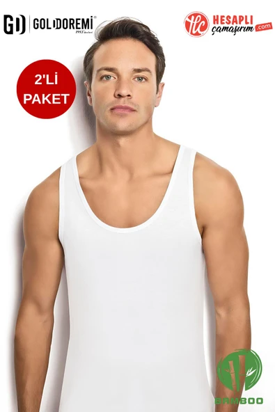 Jiber Erkek Premium 2'li Kutulu Çok Rahat Hafif Terletmez Nefes Alabilen Bambu Kumaş Atlet ürün görseli 1