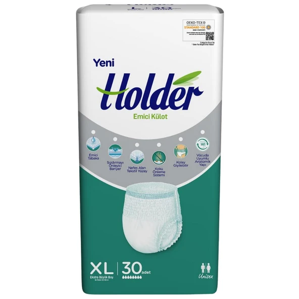 Holder Emici Külot Ekstra Büyük Boy XL 30'lu Hasta Bezi ürün görseli 1