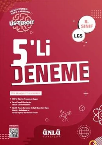 8. Sınıf LGS Us Teroit 5 li Deneme Ünlü Yayıncılık ürün görseli 1