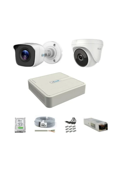 HİLOOK Güvenlik Kamera Seti 2 Kameralı (1 Dış Ve 1 Iç Ortam Kamera) ürün görseli 1