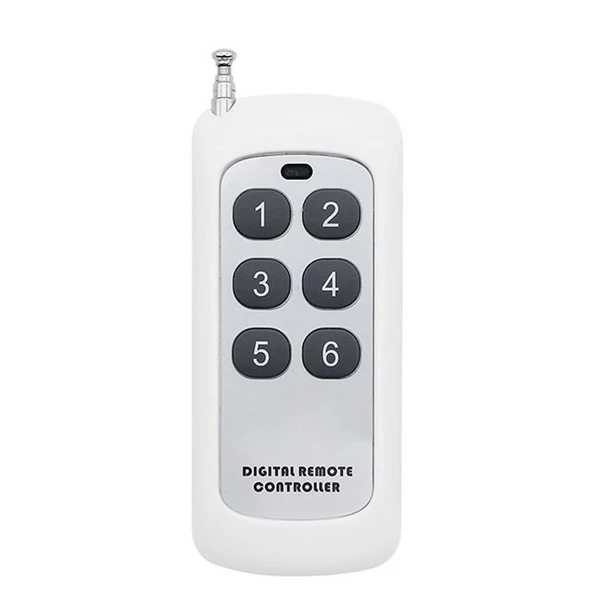 433Mhz Kablosuz Uzaktan Kumanda 6 Buton Teleskopik Anten Garaj Otomatik Kapı Kepenk Bariyer Alarm Lamba Motor Kontrol Otopark Akıllı Ev Radyo Elcik EV1527 PT2264 2262 2260 2240 HCS301 ürün görseli 1