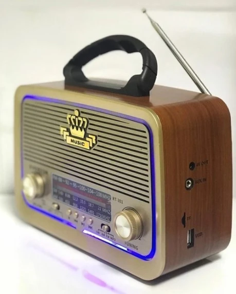 NNS NS-8091BT Nostaljik Görünümlü Bluetoothlu Mp3 Çalar Radyo Müzik Kutusu RT301 ürün görseli 1