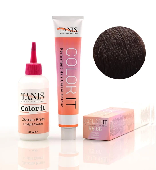 TANİS COLOR-IT (100 ML) Permanent Saç boyası 55.66 (Beaujouais) ürün görseli 1