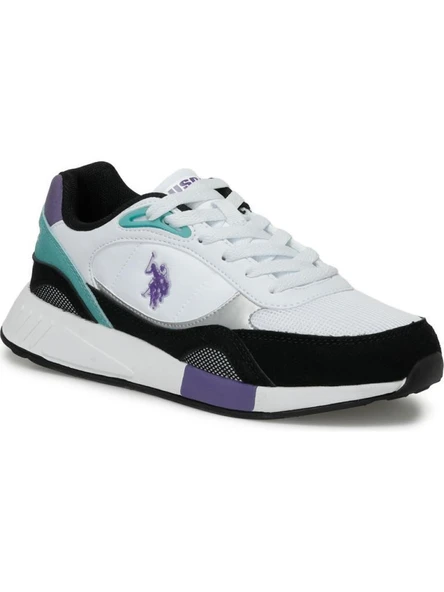 U.S.POLO ASSN LEMAR 4FX BEYAZ MOR COMFORT CASUAL SPOR AYAKKABI ürün görseli 1
