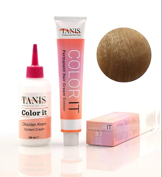TANİS COLOR-IT (100 ML) Permanent Saç boyası 9.7 (Karamel) ürün görseli 1
