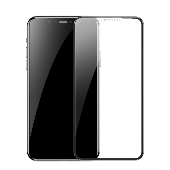 Bufalo iPhone 11 Pro Max Ekran Koruyucu Seramik Mat Nano 9D Tam Kaplama Siyah ürün görseli 1