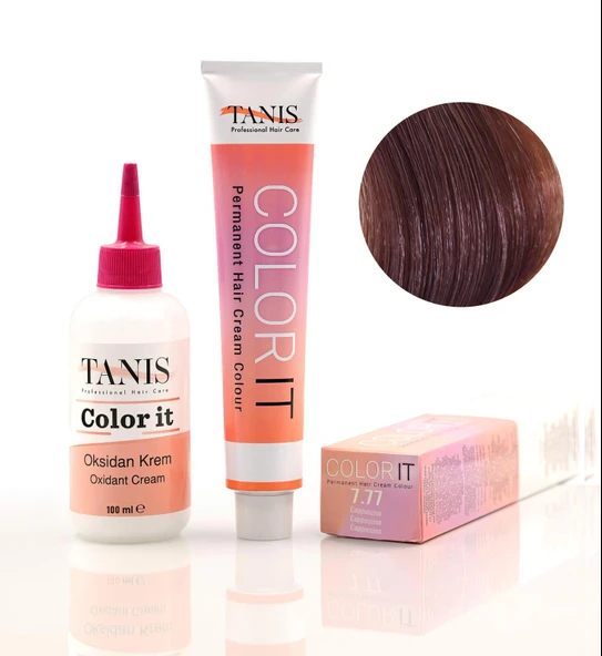 TANİS COLOR-IT (100 ML) Permanent Saç boyası 7.77 (Kapuçino) ürün görseli 1