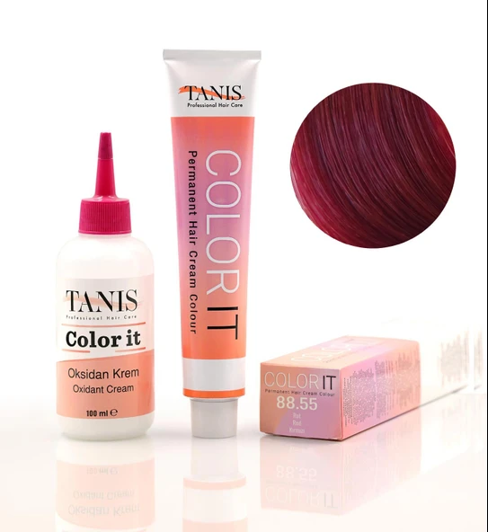TANİS COLOR-IT (100 ML) Permanent Saç boyası 88.55 (Kırmızı) ürün görseli 1