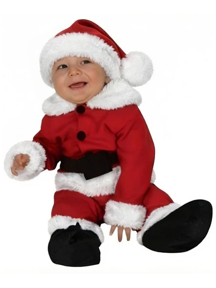 Bebek Noel Baba Kostümü Model-2 ürün görseli 1