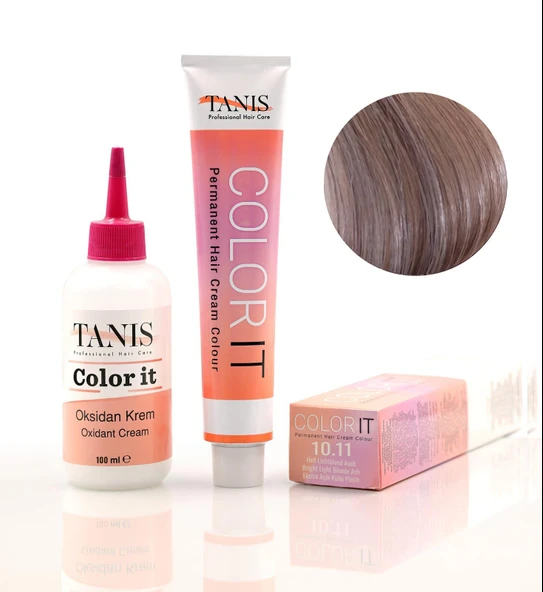 TANİS COLOR-IT (100 ML) Permanent Saç boyası 10.11 (Ekstra Açık Küllü Platin) ürün görseli 1