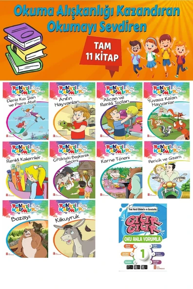 1.Sınıf Okuma Alışkanlığı Kazandıran Okumayı Sevdiren Tam (11 Kitap) 10 ürün görseli 1