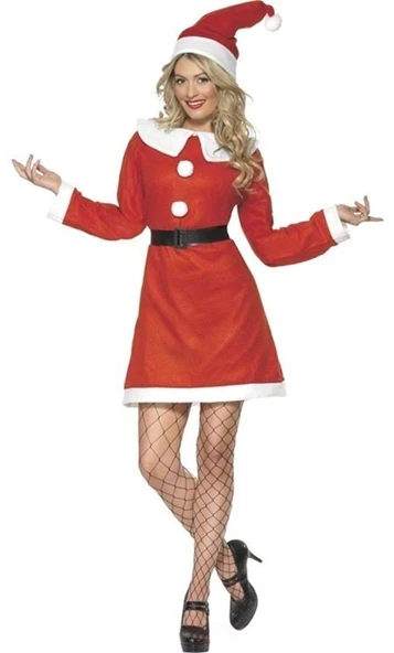 Yetişkin Noel Anne Elbise - Resim 2