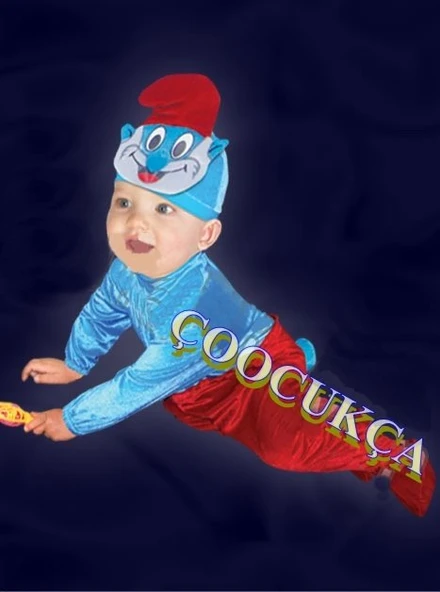 Bebek Şirin Baba Kostümü ürün görseli 1