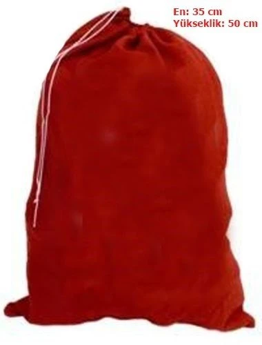 Noel Baba Hediye Çuvalı Mini Boy (35X50 cm) - Resim 2