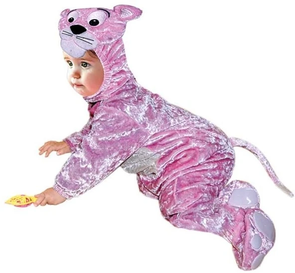 Bebek Pembe Panter Kostümü - Resim 3