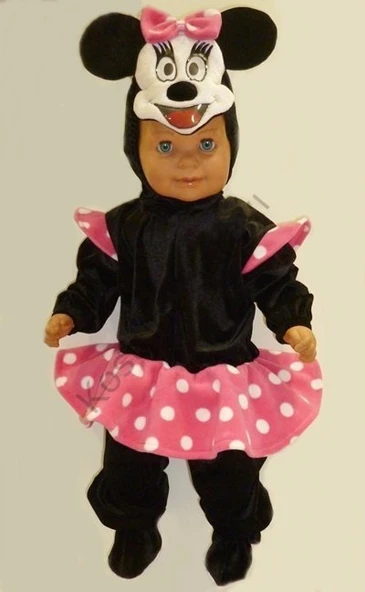 Bebek Minnie Mouse Kostümü Etekli - Resim 5