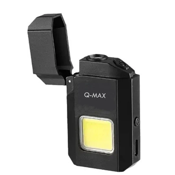 PS-M8 Mini Şarjlı Elektronik Çakmak Cob Led Işıklı El Feneri Type-C Şarjlı Gazsız 2in1 ürün görseli 1